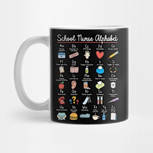 School Nurse Alphabet ABCs Mug